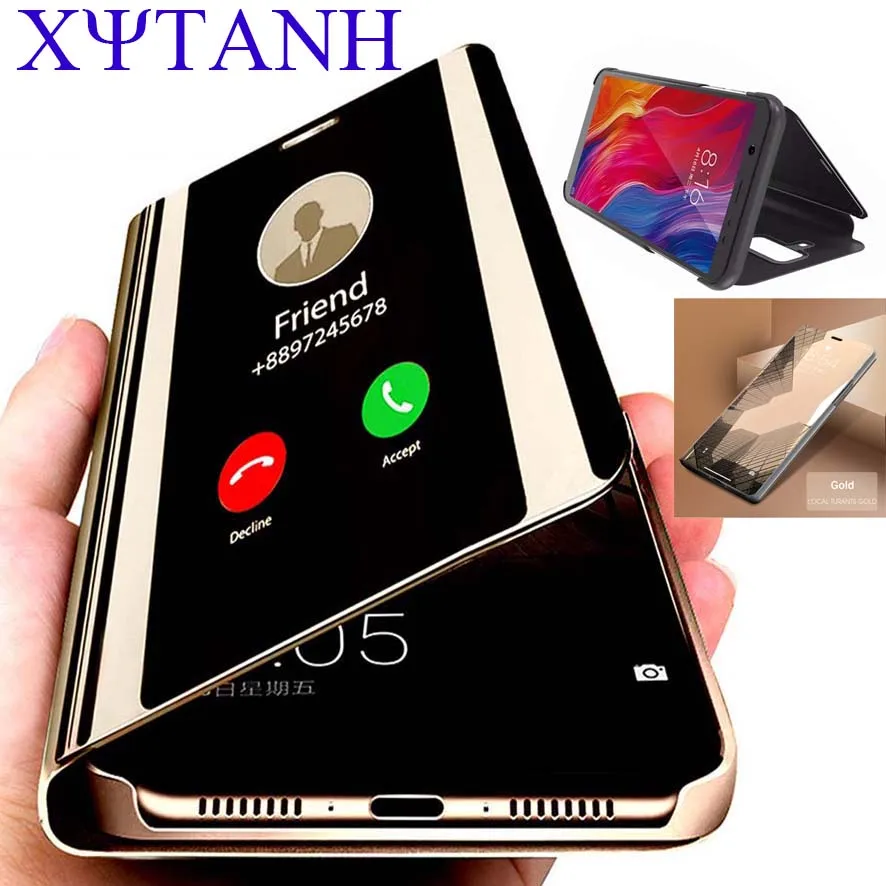 Умный зеркальный чехол Y52s для vivo Y31s Y52s t1 6,58, зеркальный кожаный чехол-книжка с откидной крышкой V2054A V2057A V2054A, чехол-книжка, чехол, Y31s