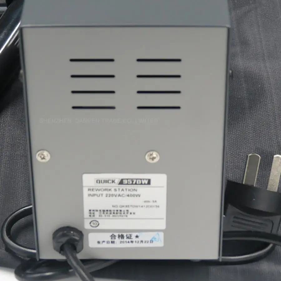 QUICK 957DW Светодиодный дисплей Регулируемый тепловой пистолет горячего воздуха со
