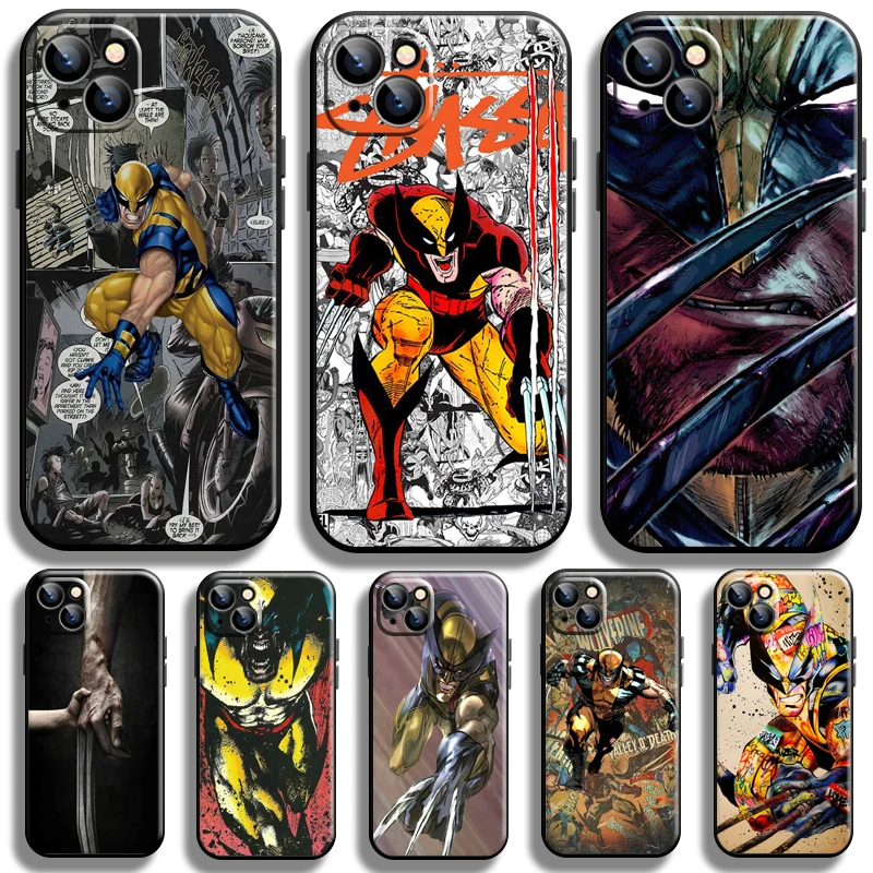 

Marvel X-Men Wolverine For Apple iPhone 13 12 11 Pro 12 13 Mini X XR XS Max SE 5 6 6s 7 8 Plus Phone Case Carcasa Back