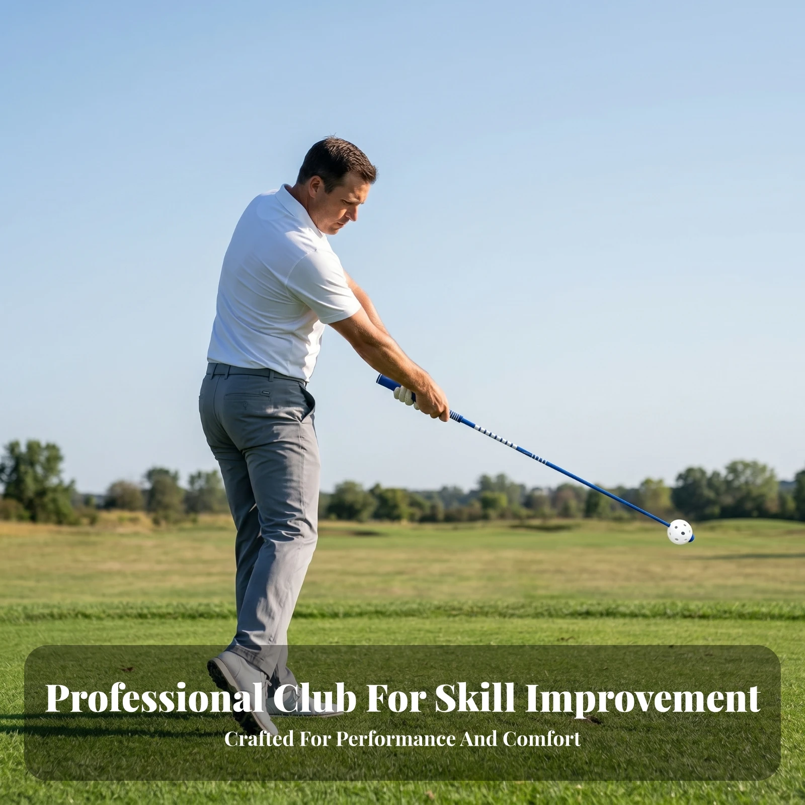 Фото Тренажер для гольфа Club Grip Practitioner: легкий, простой в использовании, из стекловолокна, для отработки ударов №3