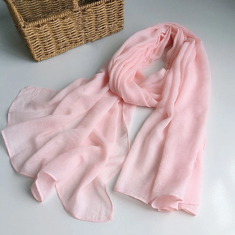 

2022 new solid color scarf ladies turban scarf one