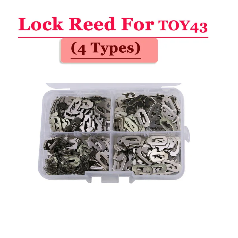 

XNRKEY Car Lock Reed Repair Kit for Toyota TOY43 Locksmith Supplies 100 Pcs/Box (Each Type 25 Pcs)