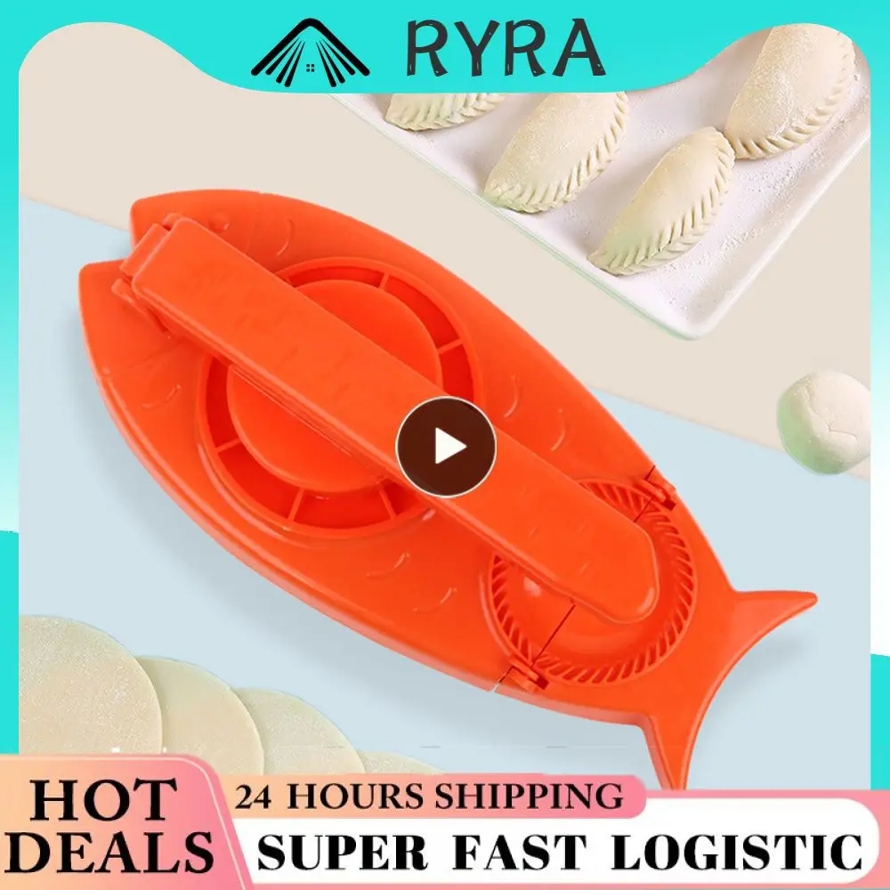 

Orange Convenient Kitchen Mold Portable Dumpling Molding Machine Save Time Automatic Dumpling Machine Cooking Accessories Trend