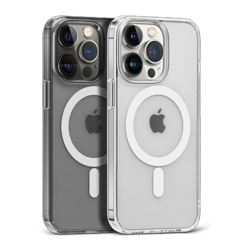Магнитный Прозрачный чехол для iPhone 14 13 12 11 Pro Max Mini X XS XR 7 8 Plus SE |