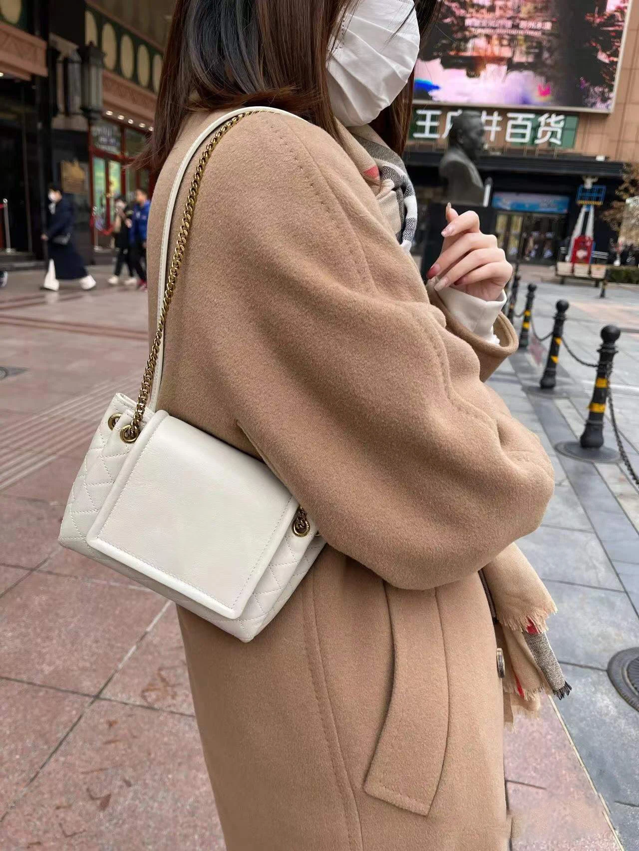

Women's bags for fall/winter 2022 new fashion all-match soft texture soft leather chain small square bag shoulder messenger bag