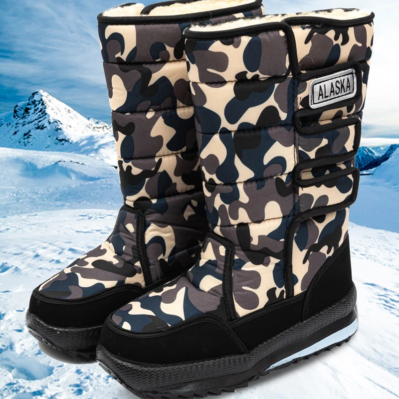 Women Snow Boots Platform Winter Boots Thick Plush Waterproof Non-slip Boots Fashion Women Winter Shoes Warm Fur Botas mujer