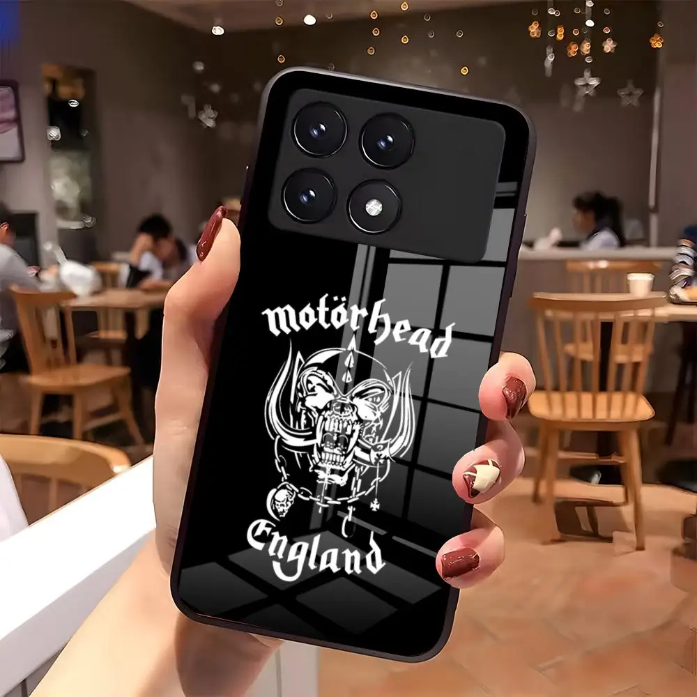 Фото Металлический чехол для телефона M-Motrhead для Xiaomi 17 15 14 13 T Pro Ultra Redmi 15 14 Pro Plus 4G 5G A7, стеклянная крышка №5