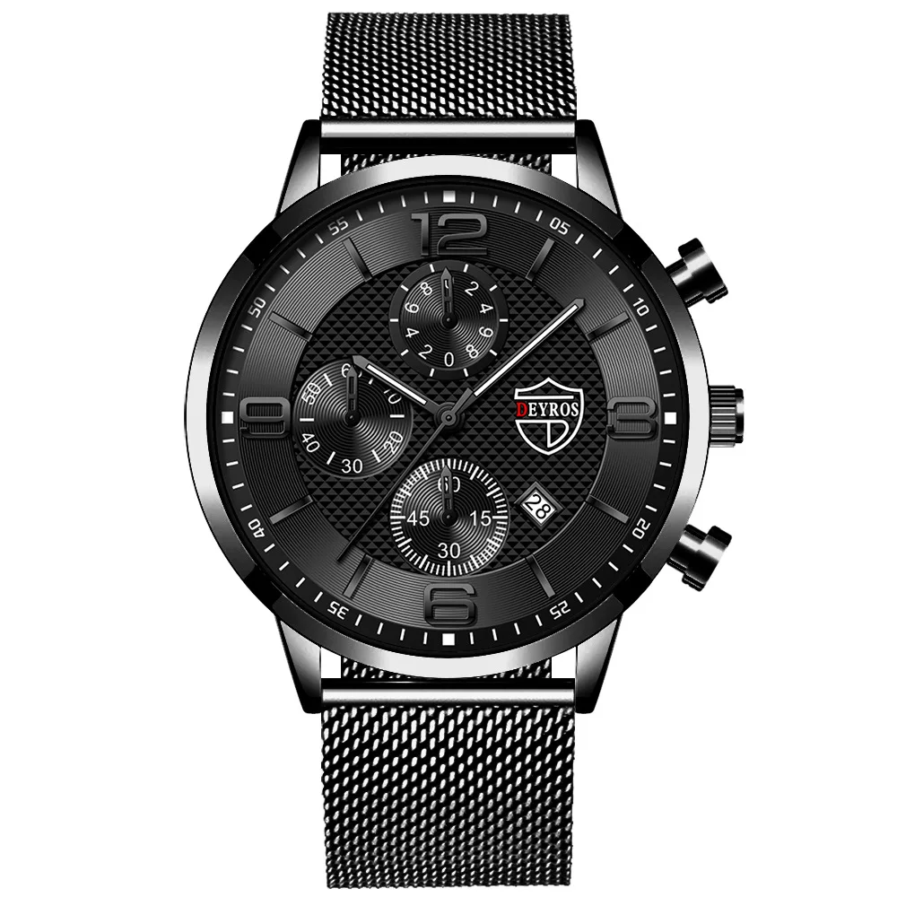

Wrist Watches For Men Luxury Watch Clockfashion Men's Stainless Steel Watch Leisure Luminous Calendar Quartz Watch Watchlover