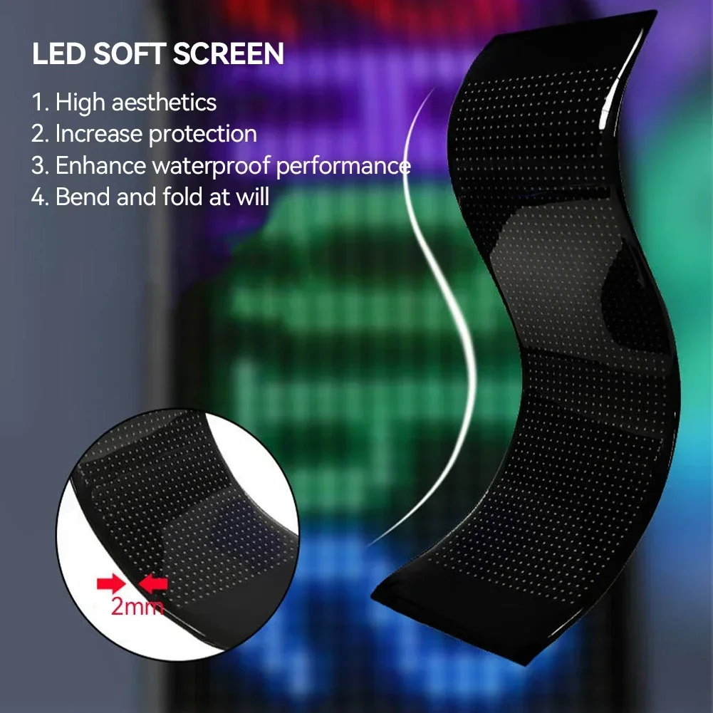 RGB автомобильная светодиодная матричная пиксельная панель DIY освещение