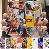 one punch man phone case for iphone 11 12 13 mini pro xs max 8 7 6 6s plus x 5s se 2020 xr case