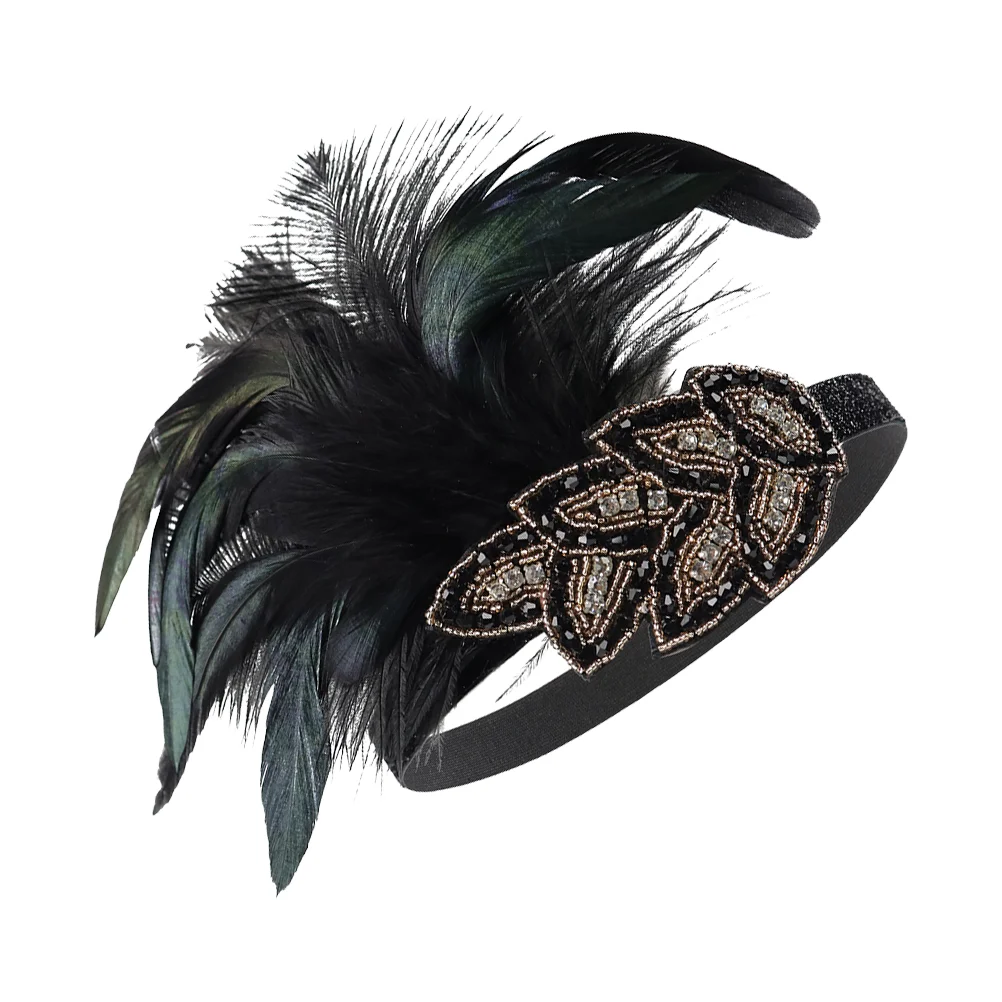 

Tea Party Fascinator Hairband Shiny Rhinestone Headband Stylish Headdress