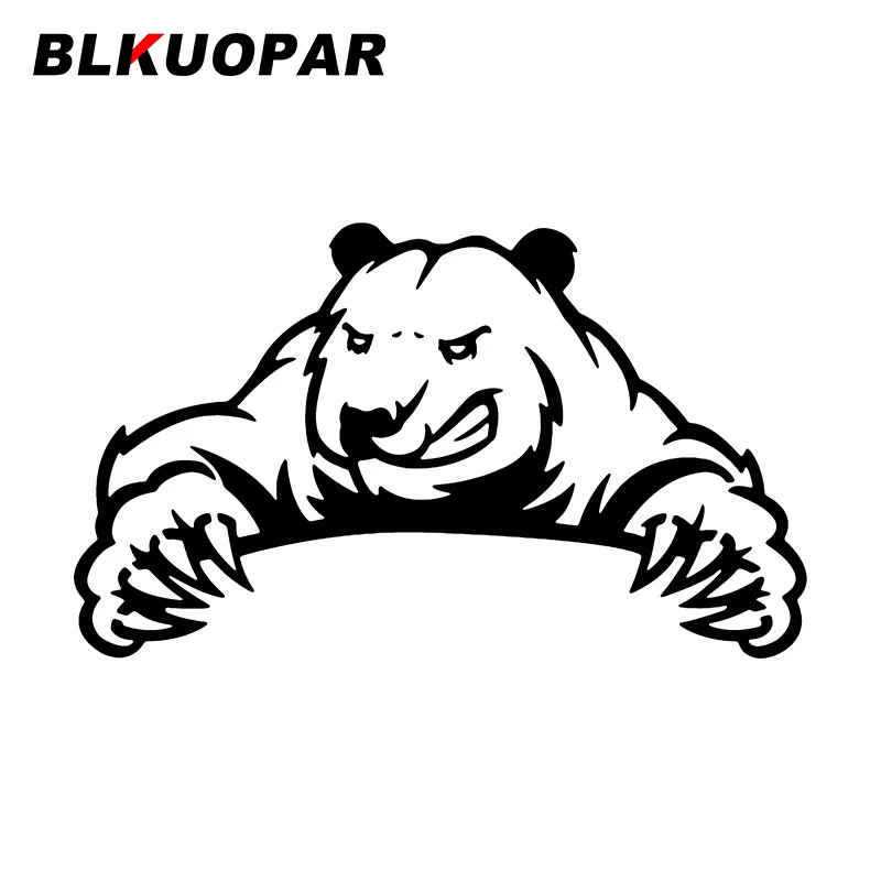 

BLKUOPAR Angry Bear Funny Car Stickers Occlusion Scratch Waterproof Decal Personality Vinyl Car Wrap Trunk Motorcycle Graphics