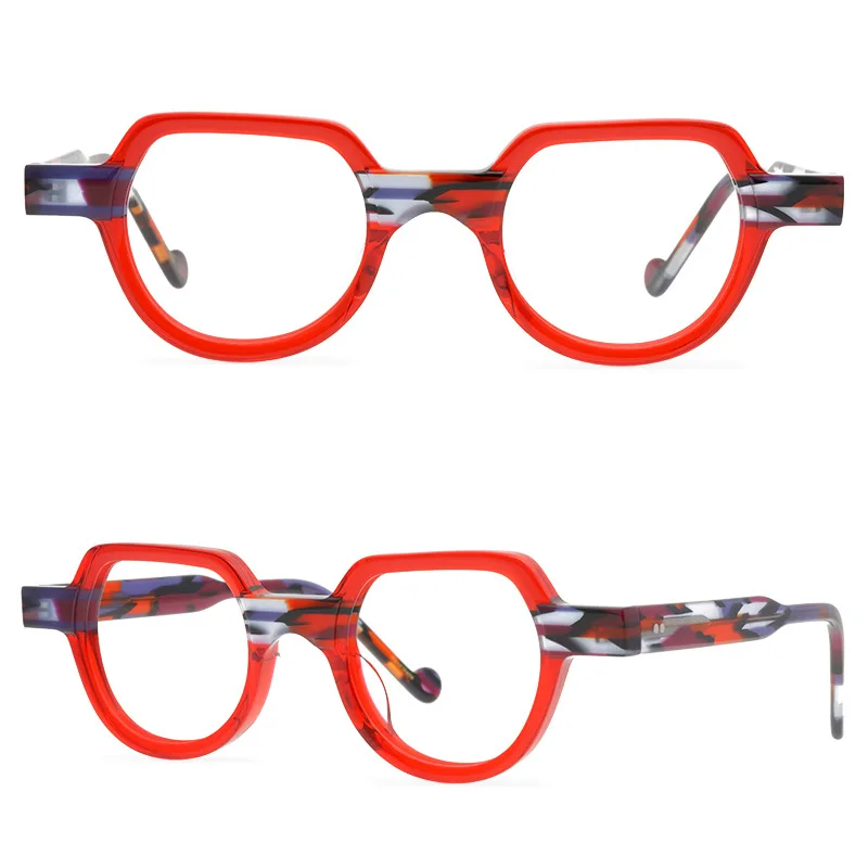 Cubojue Reading Glasses 1.25 1.75 1.5 2.0 Small Fashion Eyeglasses Frames Prescription Spectacles Green Red Colorful Eyewear