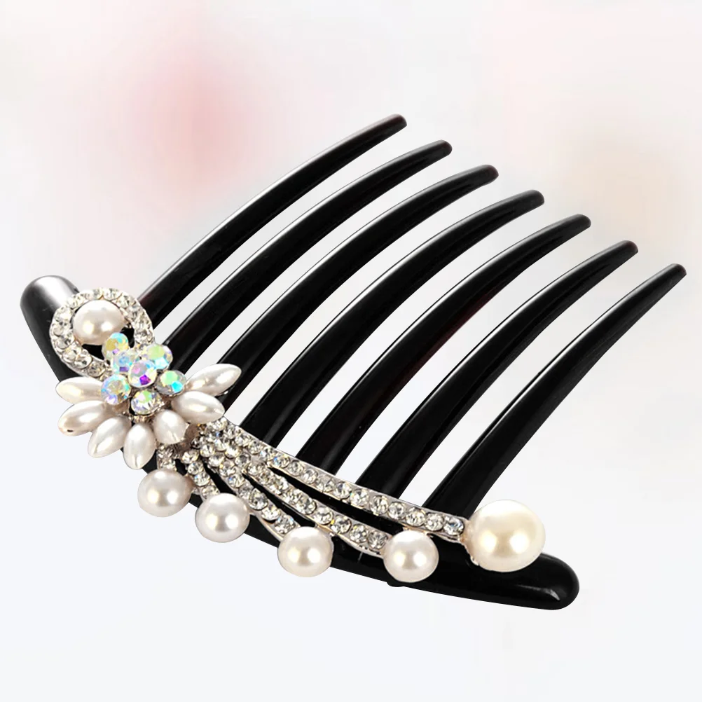 

Rhinestone Side Hair Comb 7 Hair Side Combs Vintage Flower Side Combs Wedding Bridal Hair Combs Headpieces for