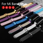 Металлический браслет для Xiaomi Mi Band 3 4 5, Безвинтовой ремешок из нержавеющей стали для Mi Band 4 3 5