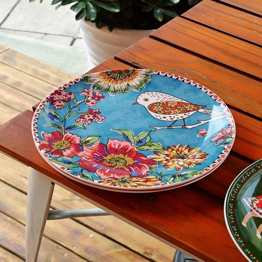 

Керамическая посуда для завтрака в скандинавском стиле, Западная еда, обеденная тарелка, фарфоровая десертная тарелка, столовая посуда с гл...