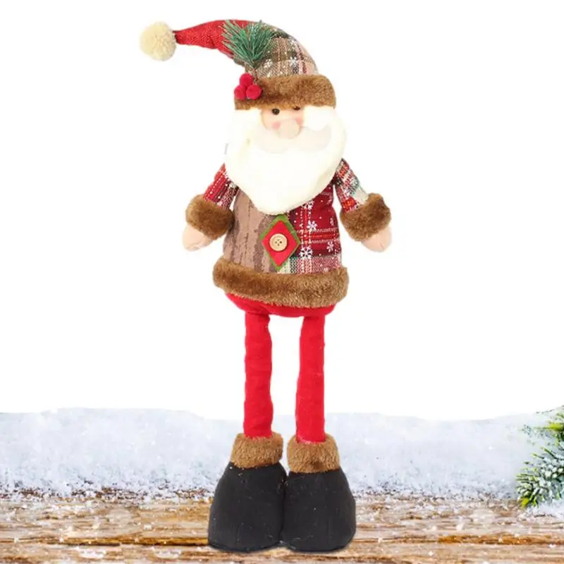 

Рождественская Выдвижная кукла стоячие рождественские украшения выдвижные Рождественские куклы креативный снеговик/олень/Санта-Клаус