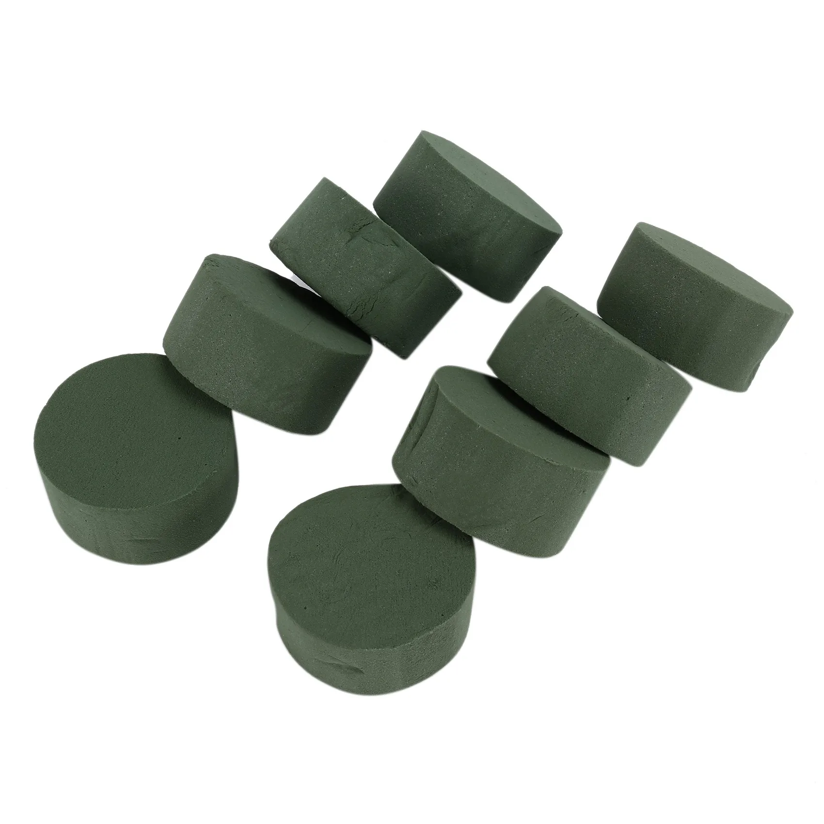 

8 Pack DIY Flower Arrangement Kit Green Round Wet Floral Foam Wedding Aisle Flowers Party Decoration