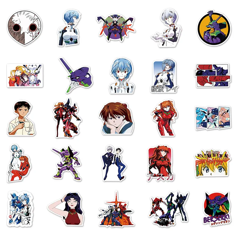 50 шт. аниме-наклейки для ноутбука