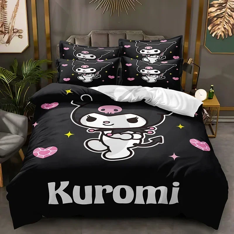 Комплект из двух предметов Sanrio Kuromi комплект с пододеяльником и шлифовальным
