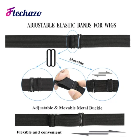 Эластичные ленты для париков Flechazo, 50 шт.