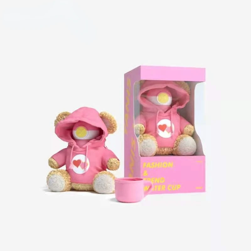 

Portable Water Bottle Cartoon Sweater Bear Children 316 Stainless Steel Insulation Cup Student Men Women Gifts