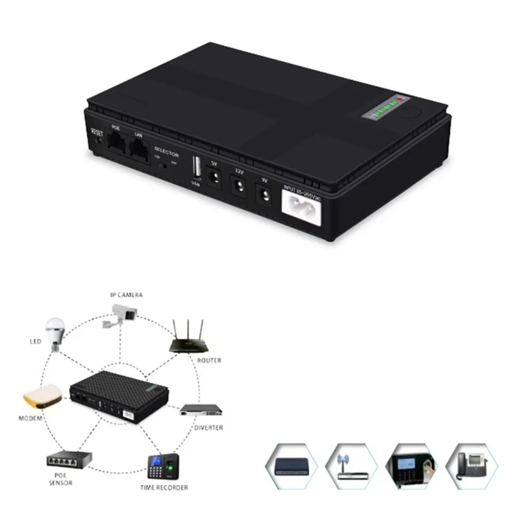 

Ups Backup Power Adapter Mini Ups 5v9v12v Router Power Supply Travel Router Home Assistant Power Supply For Wifi For Wifi Router