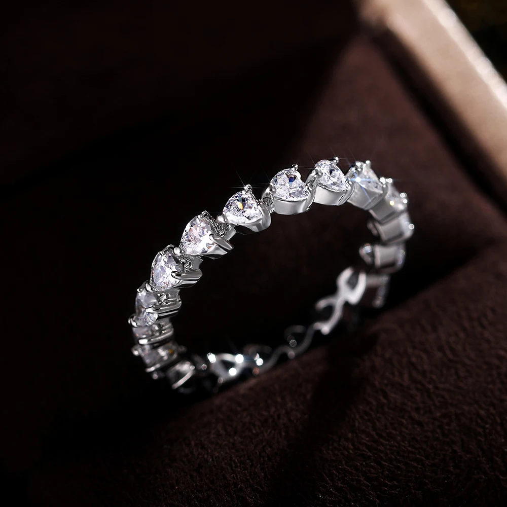 

Женское Обручальное кольцо с подвеской в виде сердца