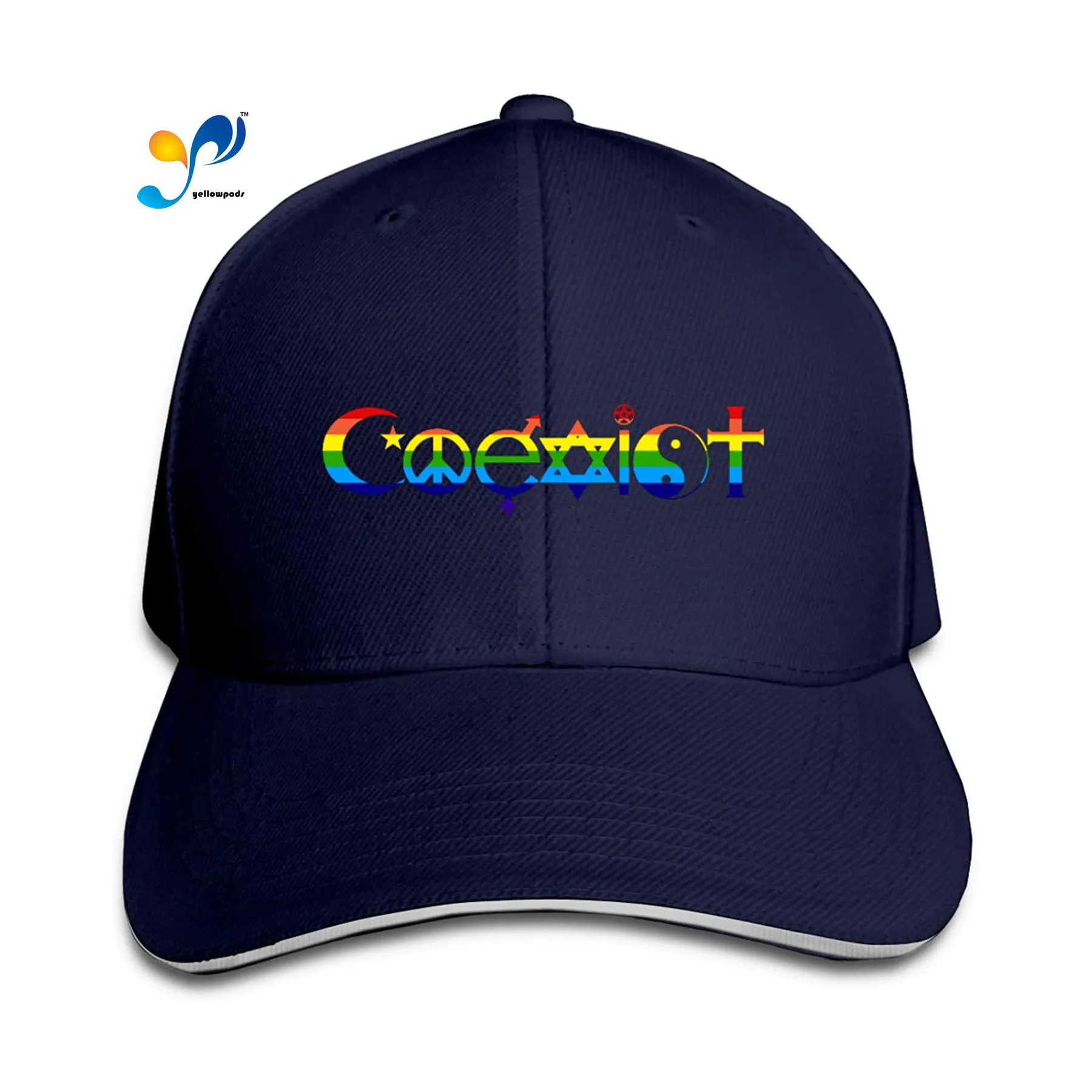 

Rainbow Coexist（1） Unisex Sandwich Moto Gp Baseball Cap