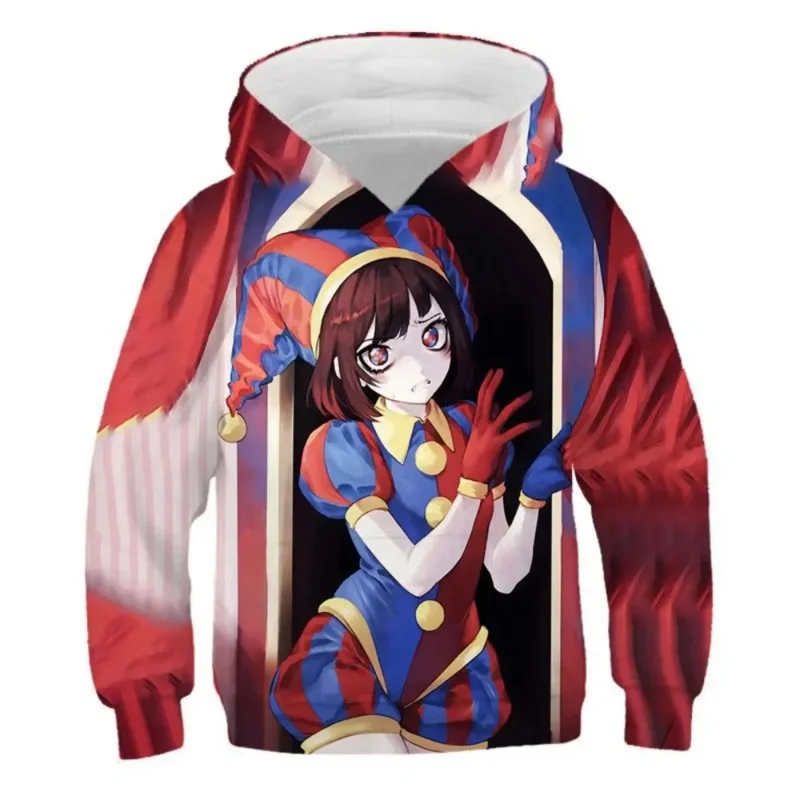 Jax удивительная цифровая Толстовка для косплея цирковой помани уличная одежда