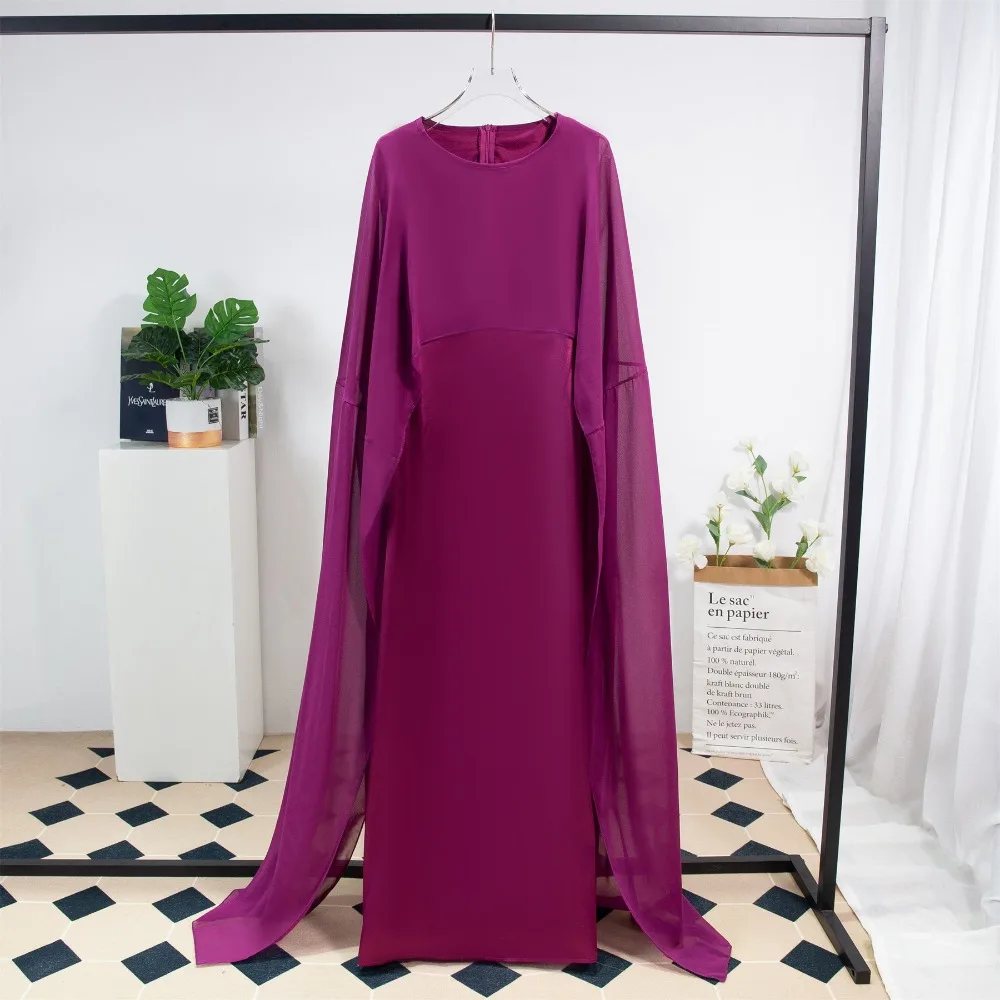 Женское Элегантное Лоскутное Длинное Платье Мусульманский Скромный Наряд