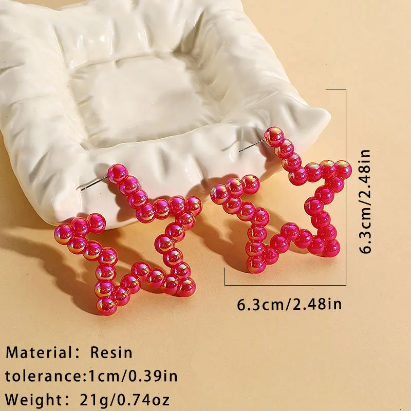 Женские акриловые серьги-кольца GuanLong