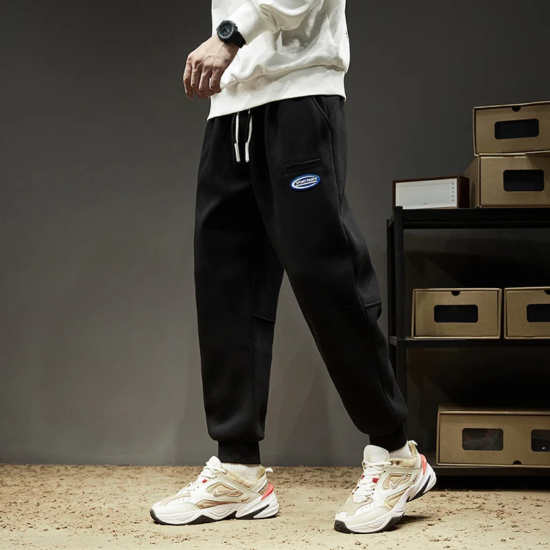 Мужские повседневные брюки осенние молодежные простые стильные спортивные