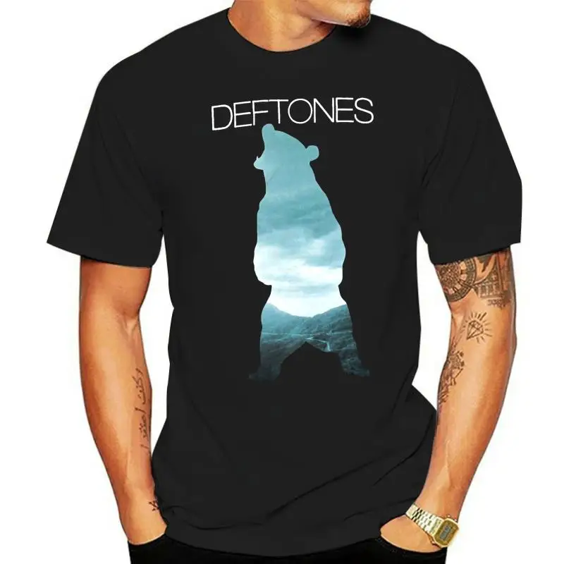 

Deftones Bear Image Black T Shirt New Confortable Tee Shirt