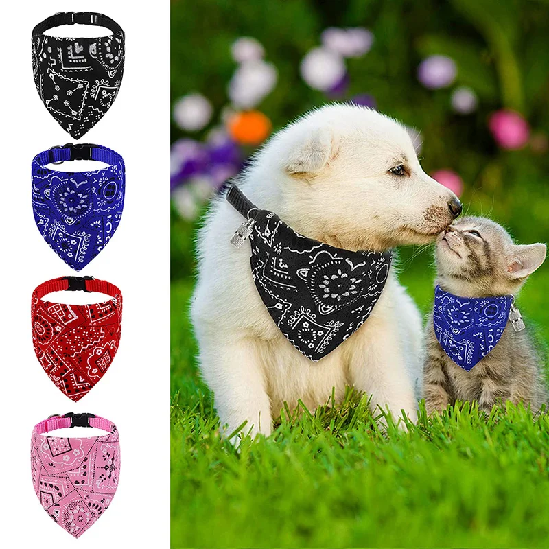 

Pet Bibs Adjustable Pet Saliva Towel Dog Puppy Cat Neck Scarf Bandana Collar Triangle Bib Neckerchief Pet Accessories