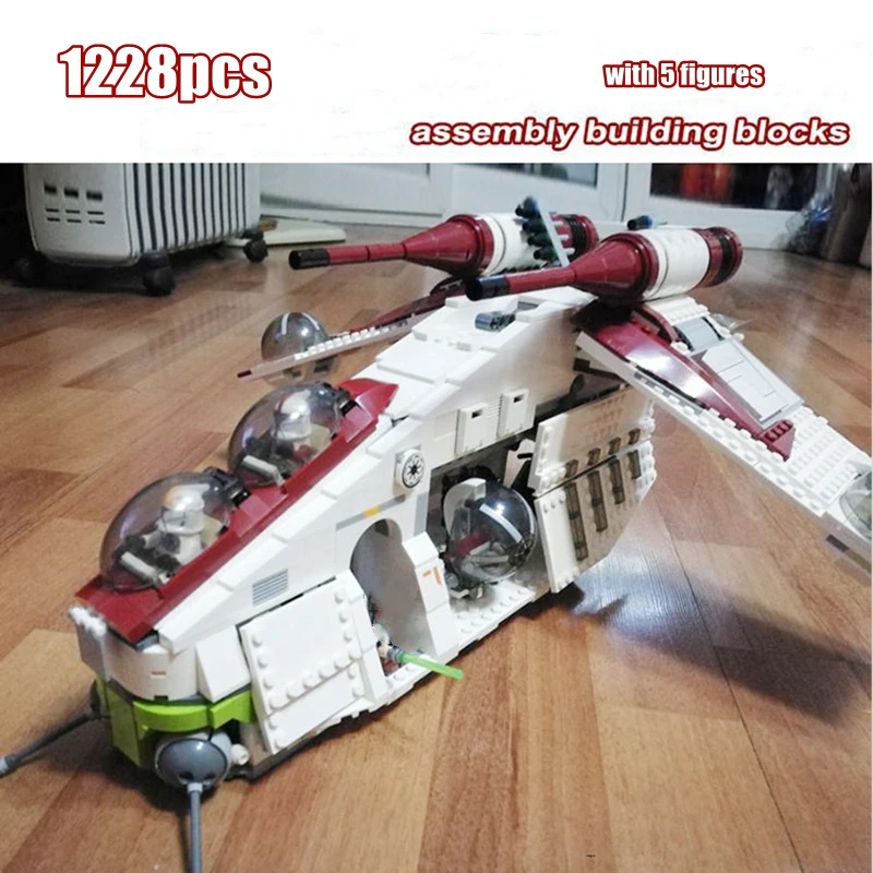 Звезды все стили строительные блоки Оружейная лодка космический корабль Кирпичи DIY игрушки на день рождения Рождественские подарки 50002 75021 05041