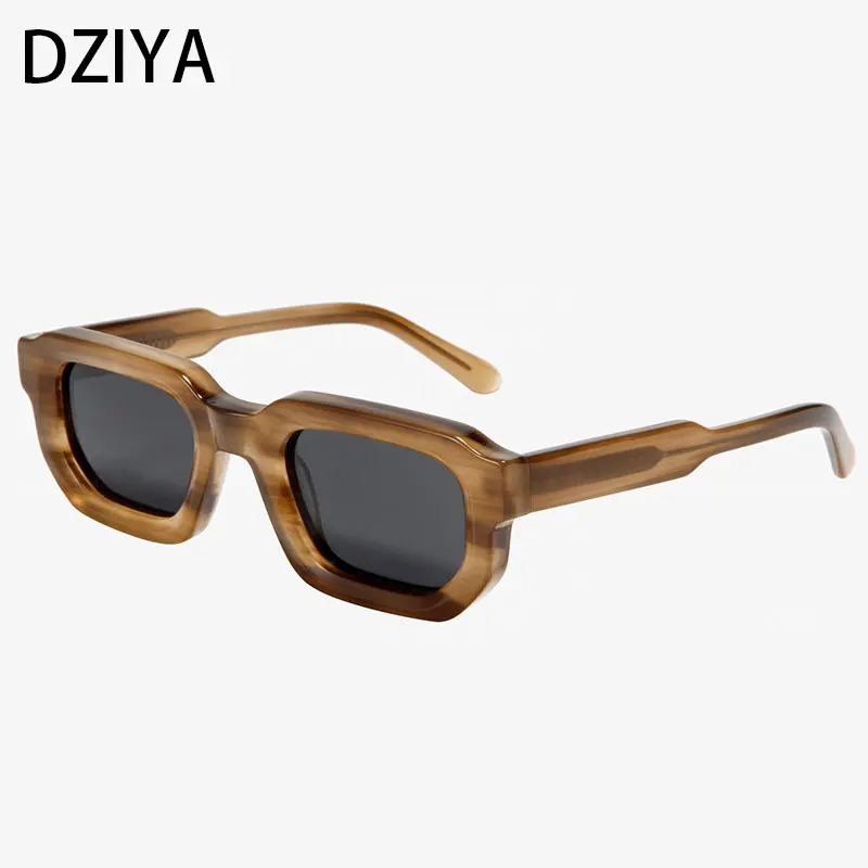 

Солнцезащитные очки в ретро-стиле UV400 60586 для мужчин и женщин, поляризационные Роскошные брендовые винтажные очки в зеленой ацетатной оправе