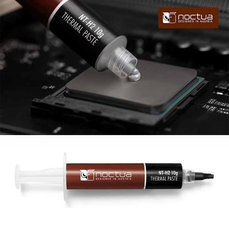 Noctua NT-H2 3,5g 10g, термопроводящая паста для ноутбука, NT-H1, Теплопроводящая смазка, радиатор шасси