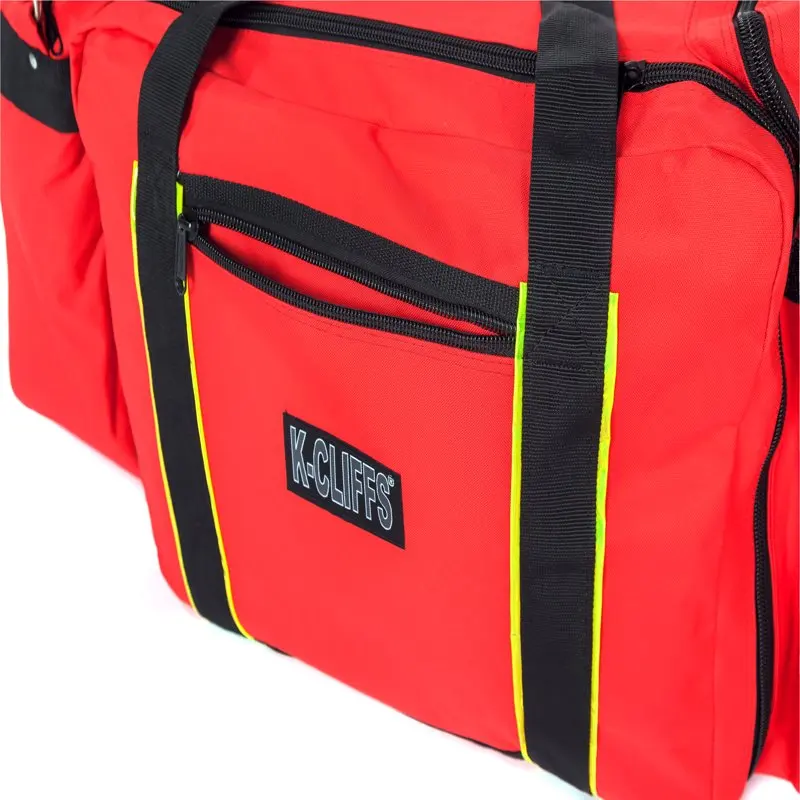 K-Cliffs Firefighter Rescue Duffel Heavy Duty, Paramedic Equipment Bag Red, Unisex