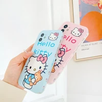 sanrioed hellokittys cute girl phone case for apple 13promax iphone12 anti fall 11 side all inclusive protective cover