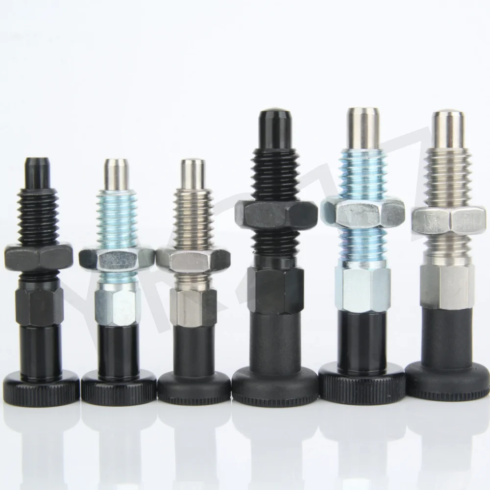 

YK217 быстросъемный позиционный штифт из нержавеющей стали, ручной выдвижной пружинный указательный болт, индексирующий поршень с гайками