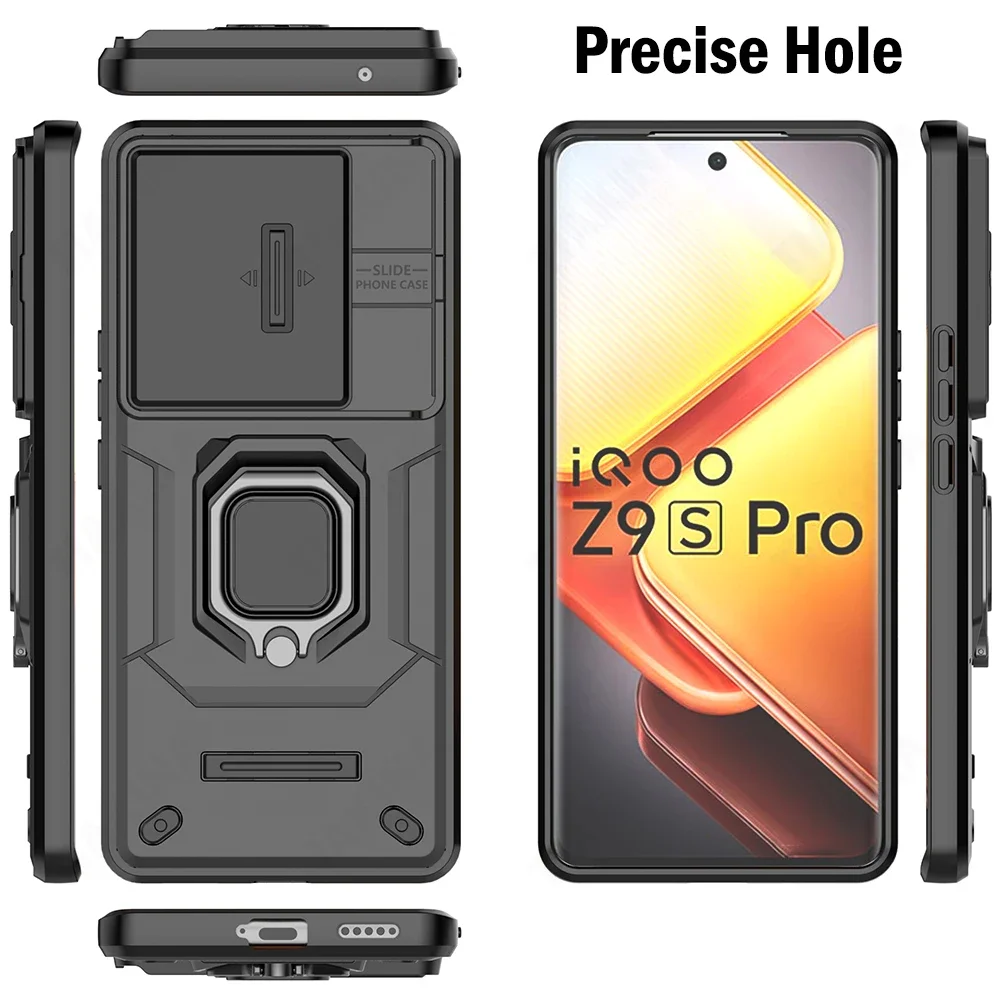 Защитный чехол для камеры с раздвижным объективом Vivo IQOO Z9S Pro Global Case Armor магнитным