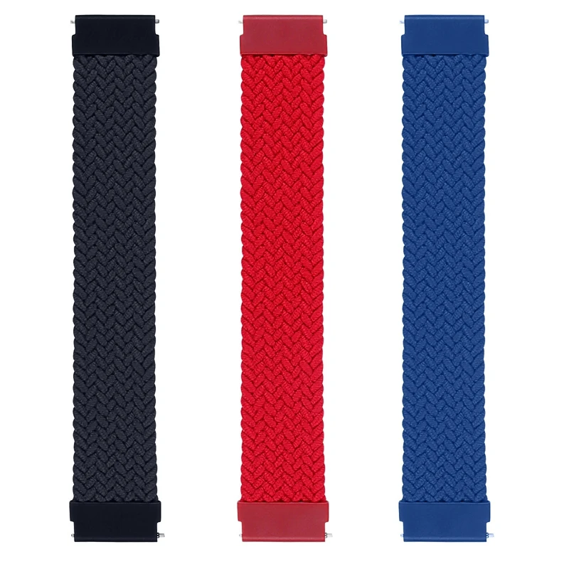 

Top Deals Watchband For Samsung Galaxy Watch 3 45Mm 46Mm Strap Weave Nylon Bracelet 22Mm Watch Band