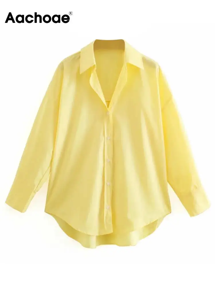 Блузка женская однотонная с отложным воротником и длинным рукавом летучая мышь -