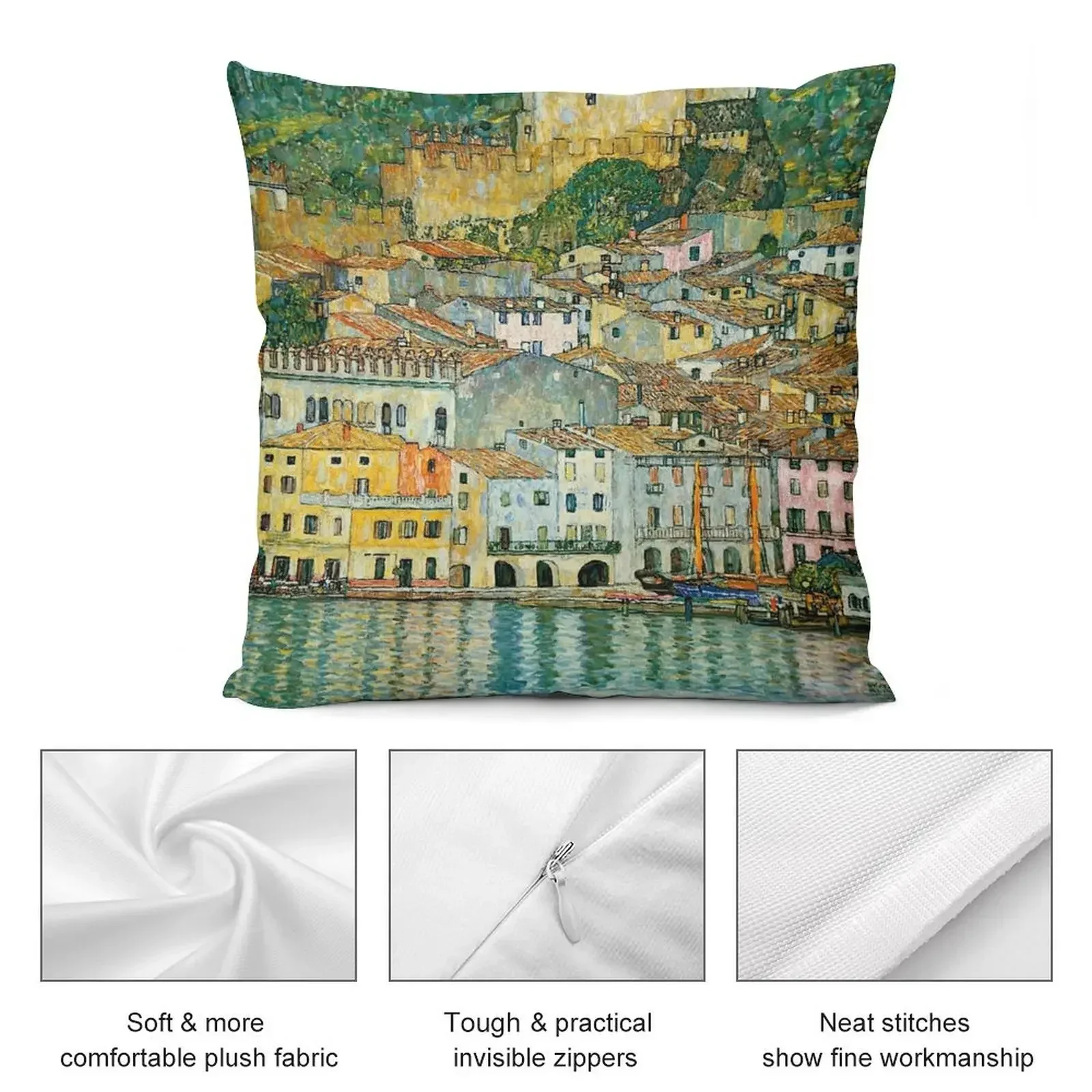 Malcesine on Lake Garda - Густава Климт наволочки для диванов наволочка