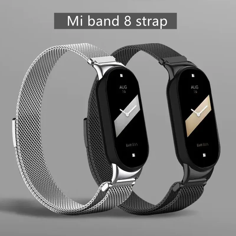 

Milanese loop for Xiaomi mi band 8 Strap NFC smart watch Sport wristband Miband8 Replacement bracelet on Mi Band 8 Accessories
