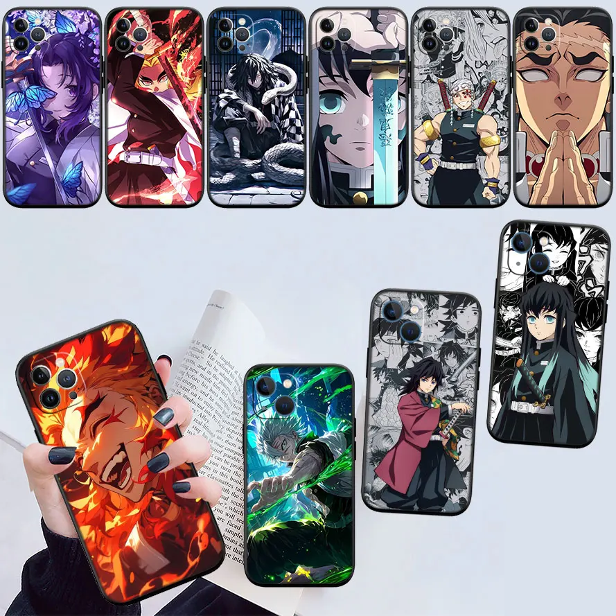 Новый высококачественный чехол для мобильных телефонов Demon Slayer Hashira iPhone 16 15 14 13 12