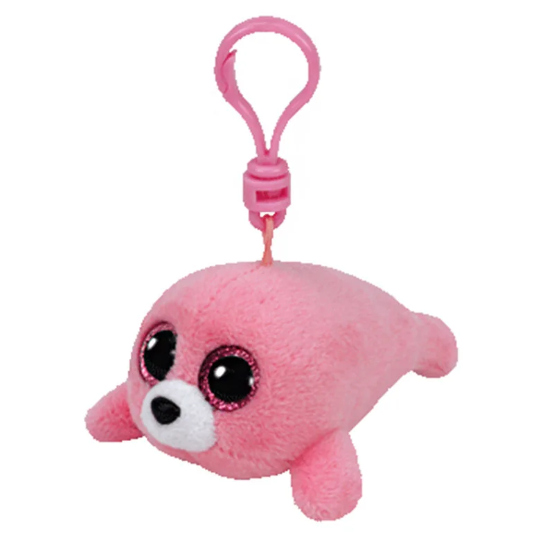 10CM Ty Big Eyes Beanie Babies Plush Animal Keychain Dog Fox Pendant Unicorn Penguin Monkey Backpack Ornaments Children Gift - купить по