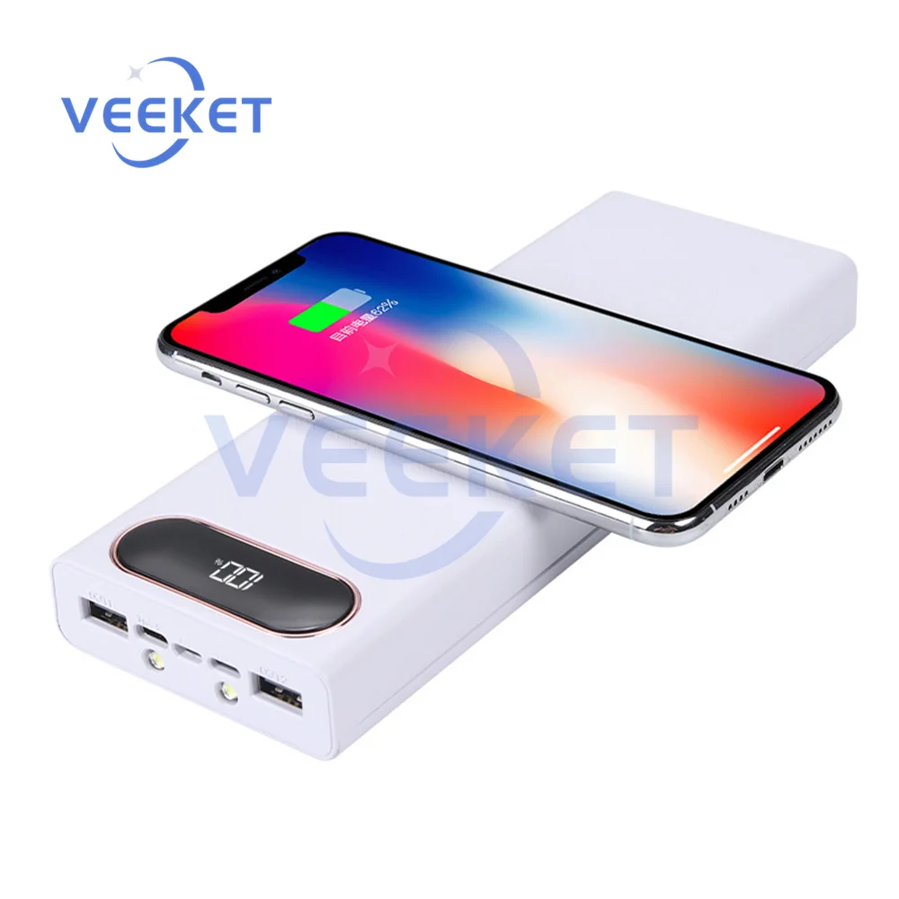 

Съемный 10-секционный внешний аккумулятор 18650 паяльная Втулка 10 Вт/22,5 Вт плюс 15 Вт Беспроводная зарядка Быстрая зарядка Комплект мобильного ...