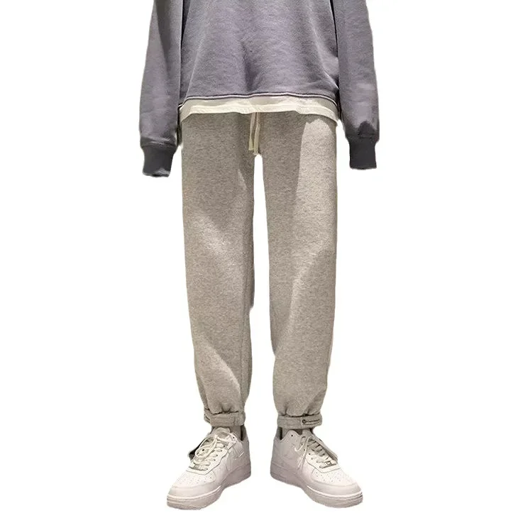 Осень-зима повседневные модные мужские баскетбольные длинные брюки свободного